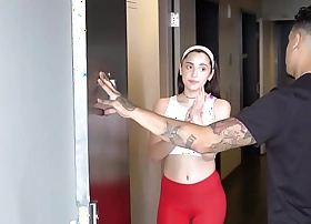 Horny Becky Sins fucks a monumental large meat