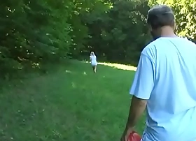 Pretty j teen gets to play with an hard old dig up